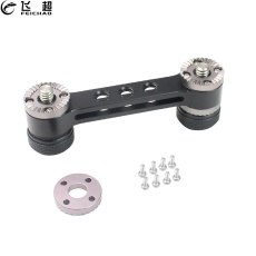 FEICHAO Aluminum Alloy Extension Arm with 1/4 Mounting Thread Straight Extended Arm Assembly for DJI OSMO PRO Camera Gimbal Accessories