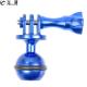 FEICHAO Mini Ball Tripod Head Mount 1 inch BallHead Adapter 3/8  Aluminium Diving Video Light Arm Bracket for GoPro Hero 13 8 7 6 5 Camera