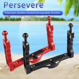 FEICHAO Dual Handle Tray Stabilizer Rig Aluminum for Underwater Camera Housing Case Diving for GoPro 13 DSLR Smartphone Base Mount Bracket