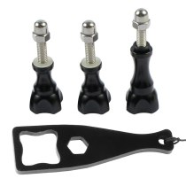 FEICHAO Aluminum Thumb Knob Stainless Bolt Nut Screws Kit with Wrench for GoPro Hero 13 8 7 5 Black for DJI Osmo Action Yi SjCam Camera