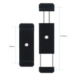 FEICHAO Portable Mobile Phone Clamp Stand Holder Clip Tripod Adapter Cold Shoe Mount 1/4 for iPhone HUAWEI Smartphone Vlog Selfie Camera
