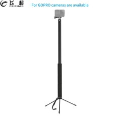 Selfie Stick Pole Ultra-long 3 Meters 6-section Adjustable Monopod for Gopro Action Camera Tablet Mobile Phone Dual Stand Clamp