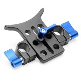 Camera Lens Support Bracket Mount Clamp Holder Aluminum Alloy Fit 15mm Rod Rail System Follow Focus for Nikon Canon Sony DSLR