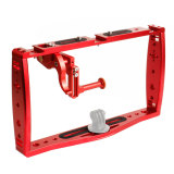 FEICHAO Double-Arm Handheld Support Stabilizer Hand Grip 1/4 3/8 Cold Shoe Diving Underwater Photography Equipment For Mobile Phone Huawei P40 Apple / GoPro Hero 13 Xiaomi Yi DJI and other Action Camera