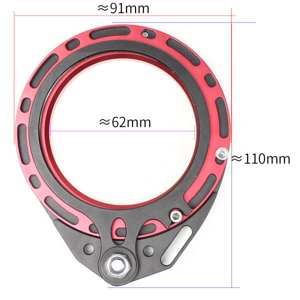FEICHAO Aluminum Alloy Diving Lens Carrier Close-up Lens Mount M67 Lens Adapter M67 Camera Waterproof Case Lens Adapter Suitable for Wide-angle Lenses with M67 Threads/Extender Lens/Macro Lens