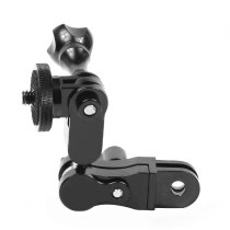 FEICHAO Magic Arm 360 Degree Rotating Helmet Adapter Mount /5D2 Screw Wrench Lock with Screw 1/4 Adapter for all GOPRO series/DJI Osmo Action/Xiaoyi/Tencent Microvision EKEN/Mountain Dog/ GitUp/ AKASO EK7000 4K and other Sports Camera Accessories
