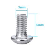 FEICHAO 10Pcs M2.5 M3 M4 Hexagon Socket Head Cap Screws Allen Hex Socket Head Screw Bolt Fastener M3*8/10/12mm/16mm/20mm/30mm