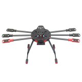FEICHAO Q705/ Q650 3K Carbon Fiber 6-Alex Drone Folded Arm FPV UAV Quadcopter Frame Kit w/ Landing Gear Skid for DIY Helicopter