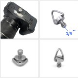 FEICHAO 1Pcs 1/4 3/8 Male to Female Thread Screw Mount Adapter Tripod Plate Screw Mount for Camera Flash Tripod Light Stand Converter