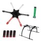 FEICHAO  F550 Hexa-Rotor Air Frame FlameWheel Kit + Tall Landing Skid PTZ +65mm Resistance Skid-Proof Sponge Foam Tube