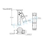 FEICHAO Tarot TL69A02 Metal Electric Retractable Landing Gear Skid Kit for Tarot XS690 TL69A01 Wheelbase 400-700 Multicopter FPV