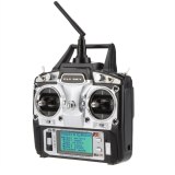Flysky FS-T6 6CH 2.4G LCD Transmitter R6B Receiver Digital Radio System for RC Helicopters  Quadcopter Glider Airplanes
