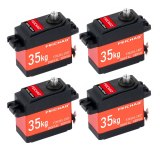 FEICHAO Waterproof 35kg 180/270/360 Degree Large Torque Digital Coreless Servo Aluminium Metal Gears 25T Metal Arm For RC Car