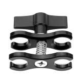 FEICHAO Upgraded Diving Lights Arm Ball Butterfly Clip Opened Fixture Triple Clamp Mount Adapter for Gopro 13 Camera Underwater Photography