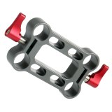 FEICHAO Adjustable Height Riser 4 Holes 15mm Rod Clamp 30mm High for 15mm Rail Railblock Support System Camera Cage Extended Connector