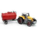 FEICHAO Harvester Truck Farmer Farm Tractor Planting Machine Sprinkler Diecast ABS Alloy Model Engineering Car Children's Toy for Boys