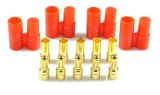 FEICHAO 1 Piece 3.5mm Banana Gold Bullet Connector Plug with Housing for ESC + FS