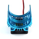 FEICHAO  540 550 3650 Motor Heat Sink Heatsink With Fan Cooling Head Vent Top JST For 1/10 1/8 RC Car HSP Wltoys Toy Motors