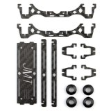 FEICHAO New Mini 100mm Carbon Fiber Frame kit with Motor Mount Protector for DIY Indoor FPV Quadcopter Aircraft Unassembled