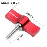 FEICHAO Adjustable Handle M4 M5 1/4 Screw Stainless Steel 304 SLR Camera Rail Rod Slider Clamp Locking Adapter T Shape Wrench for Gopro