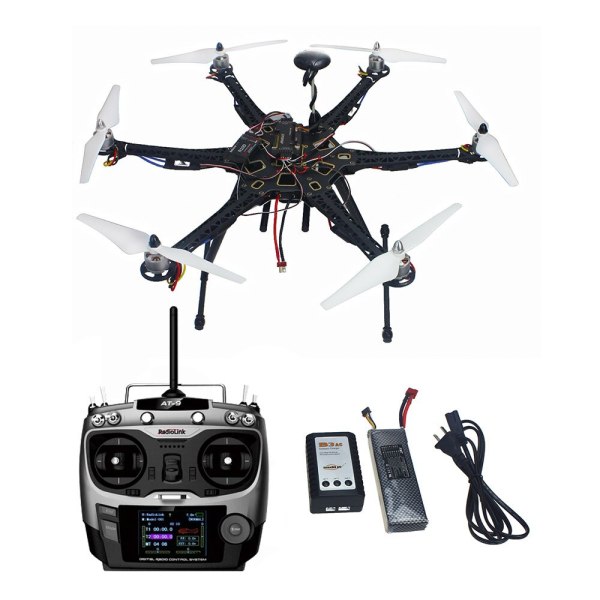 FEICHAO Assembled HMF S550 F550 Upgrade RTF Kit with Landing Gear & APM 2.8 Flight Controller GPS Compass No Gimbal FS