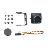 FEICHAO JJA-CM1200 1/3 CMOS 1200TVL Mini Camera 2.1mm Lens With OSD Button PAL/NTSC Black/Red For RC Drone Models Racing Quadcopter