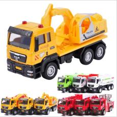 FEICHAO 1:55 Mini Simulation Slide Engineering Vehicles Alloy Garbage / Concrete / Dump Trucks Toy Vehicle for Boys Car Model Gift