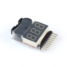 FEICHAO Lipo Battery Voltage Tester Volt Meter Indicator Checker Dual Speaker 1S-8S Low Voltage Buzzer Alarm 2in1 2S 3S 4S 8S +FS