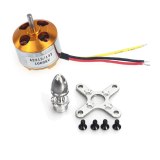 FEICHAO A2212 1000KV Brushless Outrunner Motor W/ Mount with 3 Pairs 3.5MM Banana Plug ( Male and Female) Soldered for Quad FS