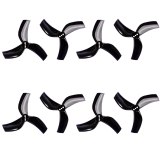 FEICHAO 4Pairs 8PCS D63 Ducted 3-paddle Propeller with 1.5mm Hole for RC FPV Racing Freestyle Toothpick Cinewhoop Duct Drones