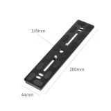 FEICHAO Quick Release Plate 200mm Ball Head Tripod Clamp Monopod Mount Plate CNC PU-200 for DSLR Camera Arca Swiss Benro B1 B2 B3 J1 J2