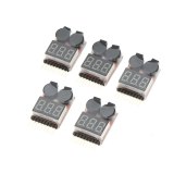 FEICHAO Lipo Battery Voltage Tester Volt Meter Indicator Checker Dual Speaker 1-8S Low Voltage Buzzer Alarm 2S 3S 4S 8S