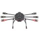FEICHAO Q705/ Q650 3K Carbon Fiber 6-Alex Drone Folded Arm FPV UAV Quadcopter Frame Kit w/ Landing Gear Skid for DIY Helicopter