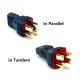 FEICHAO Integrated T Plug in Parallel / Series Connection Tandem Conversion Connector For Battery DIY RC Model Drone Helicopter