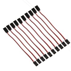 FEICHAO 10pcs 150mm Servo Receiver Extension Lead Wire Cable Cord 150MM M/F for Futaba  Wfly RC Helicopters Aircraft +FS