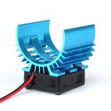 FEICHAO  540 550 3650 Motor Heat Sink Heatsink With Fan Cooling Head Vent Top JST For 1/10 1/8 RC Car HSP Wltoys Toy Motors