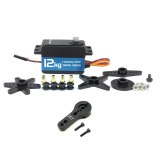 FEICHAO 120/180/270/360 Degree Waterproof Servo 12kg Short Body Metal Gear Digital Servo for Robot/Airplane/RC Car/RC Toy Part