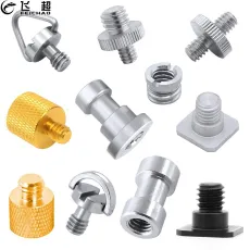 FEICHAO 1Pcs 1/4 3/8 Male to Female Thread Screw Mount Adapter Tripod Plate Screw Mount for Camera Flash Tripod Light Stand Converter