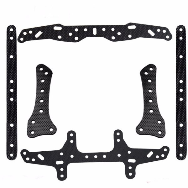 FEICHAO 1.5mm Glass fiber AR/MA1 Middle Wing Flank Reinforcing Plate Kit for Tamiya RC MINI 4WD Car Rock Crawlers RC Racer