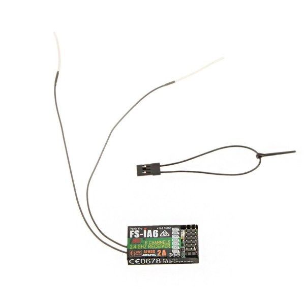 Flysky FS-iA6 2.4G 6 Channel 6CH Remote Control Receiver with Double Antenna for FS i4 i6 i10 GT2E GT2F GT2G Transmitter
