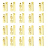 FEICHAO 20 Sets of 4mm / 2mm Banana Plug Motor Electronic Connector Female + Male -Gold