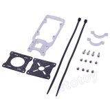 FEICHAO 20mm CNC Aluminum Alloy Motor Mounting Holder Bracket Silver for RC Multicopter Carbon Tube + FS