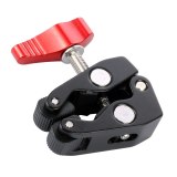 FEICHAO 360 Swivel Dual Ball Head Bracket Magic Arm 1/4 Tripod Mount Lock Knob Light Stand Compatible with OS-MO 360/Hero 13 Monitor Flash SLR Camera Clamp Accessory