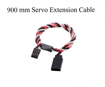 FEICHAO 10pcs 900MM 60 pin Servo Extension Cord High Current Cable Twisted Wire with Magnetic fit for Futaba /  FS