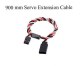 FEICHAO 10pcs 900MM 60 pin Servo Extension Cord High Current Cable Twisted Wire with Magnetic fit for Futaba /  FS