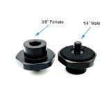 FEICHAO Camera Accessories 3/8  Female to 3/8 1/4  Male Hot Shoe Screw Thread Metal Hex Screws Adapter for DSLR Tripod Flash Light Mount