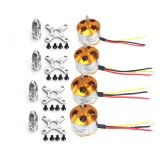 FEICHAO 4 Pcs A2212 1000KV Brushless Outrunner Motor Mount with 12 Pairs 3.5MM Banana Plug ( Male and Female) for Quad UFO FS