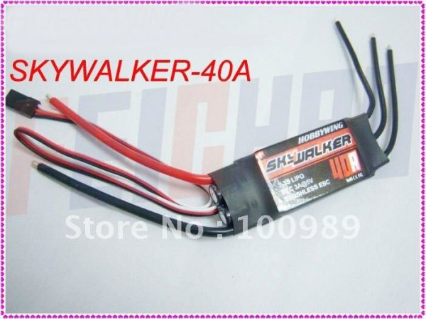 FEICHAO Wholesale  SKYWALKER 40A Build-in BEC 2A Brushless Speed Controller ESC For TREX 450 400 RC Helicopters