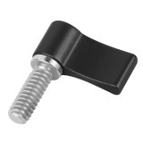 FEICHAO 2x Aluminum Screw Adjustable Handle Wrench M6 1/4 3/8 Thread Stainless Steel 304 L-Type Dual Wings Adapter DSLR Camera for Gopro