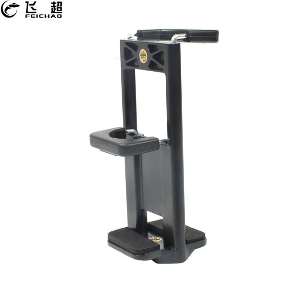 FEICHAO Universal 2 in 1 Clip Holder Tablet Cell Phone Adjustable Bracket Rack 1/4  Holes Tripod Mount Clamp 58-185mm Mobilephone Stand